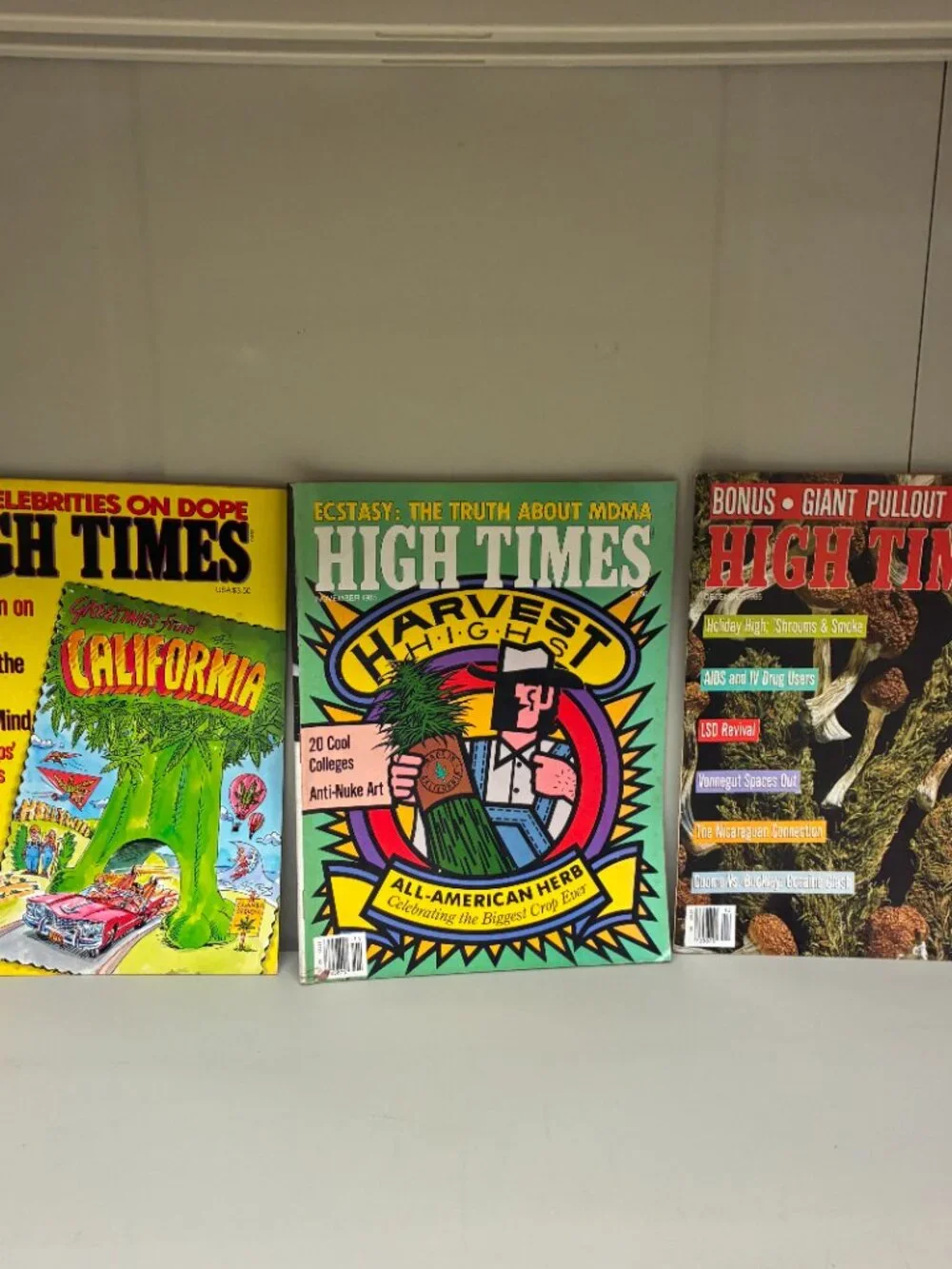 Vintage High Times Magazine Lot of 9 Issues 1985 Counterculture Cannabis Weed